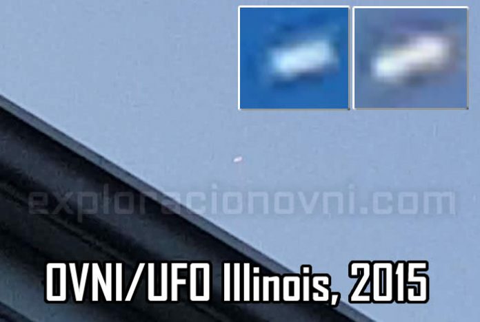 Impresionante OVNI en movimiento grabado sobre Illinois (EE.UU.), muy cerca de un aeropuerto Impresionante OVNI en movimiento grabado sobre Illinois (EE.UU.), muy cerca de un aeropuerto