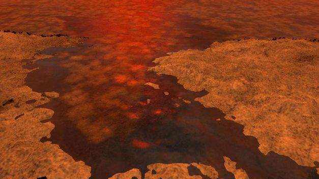  Hielo flotante en los mares de Titán