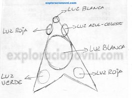 Caso recibido: OVNI luminoso triangular aparece constantemente sobre Mar del Plata, Buenos Aires, Argentina