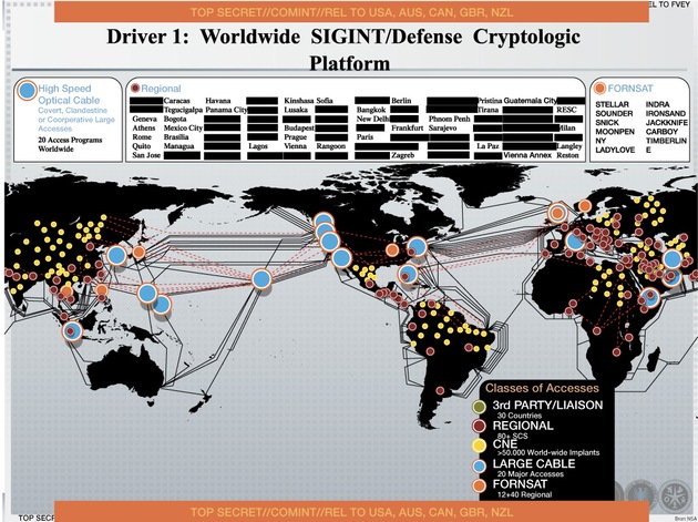 La NSA infectó 50.000 redes de computadoras con software maligno
