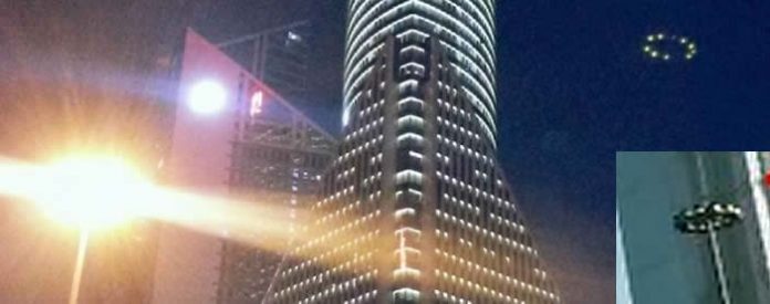 Actualización: El supuesto OVNI en Shanghái, China, era una torreta de luz