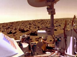 Fotografía tomada por el Explorador Viking en Marte (1976). Crédito: NASA