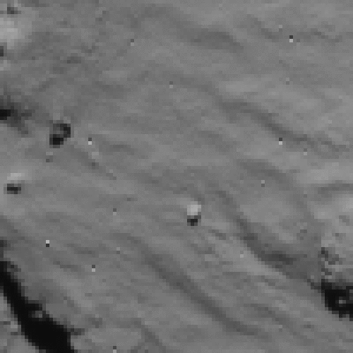 Primera toma de contacto de Philae visto por NavCam de Rosetta