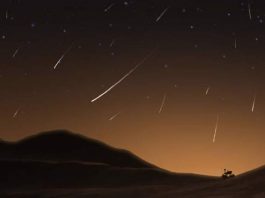 Alguien presente en la superficie de Marte hubiese sido capaz de ver varios meteoros por hora gracias al paso del cometa C/2013 A1 Siding Spring.