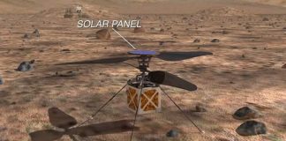 Es posible que en la próxima misión a Marte de NASA, un helicóptero sobrevuele el planeta rojo.