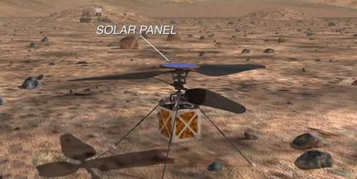 Es posible que en la próxima misión a Marte de NASA, un helicóptero sobrevuele el planeta rojo. Es posible que en la próxima misión a Marte de NASA, un helicóptero sobrevuele el planeta rojo.