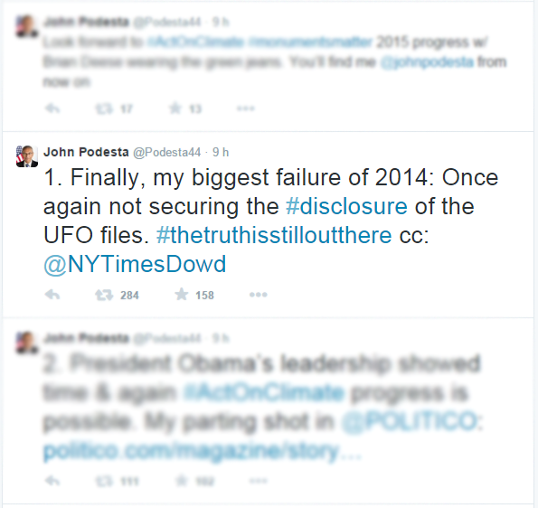 "UFO Tweet" del ex consejero de Obama.