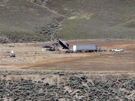 Se especula que este UFO Crash de utiliería sería parte del rodaje de la nueva temporada de la serie "The X Files".