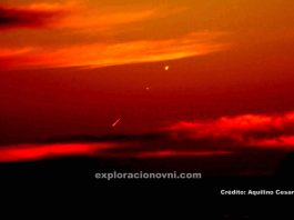 Aplicando filtros a la imagen puede verse de mejor manera el fenómeno presentado en el cielo de Avaré. Crédito: Aquilino Cesar