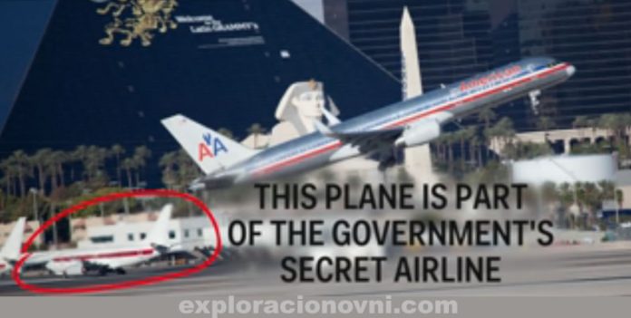 El Gobierno de Estados Unidos mantiene una aerolínea bajo estricto secreto. presuntamente transportaría personal a bases secretas en Nevada, Las Vegas.