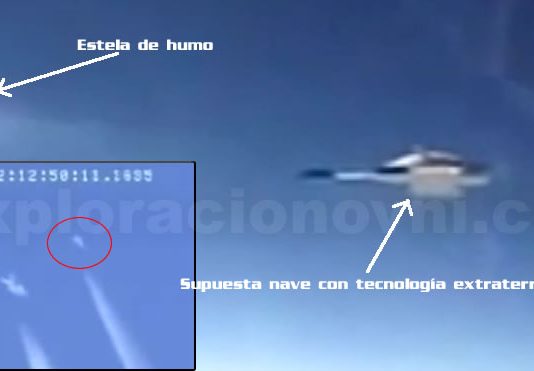 Supuesta nave construida con tecnología extraterrestre perteneciente a un vídeo filtrado.