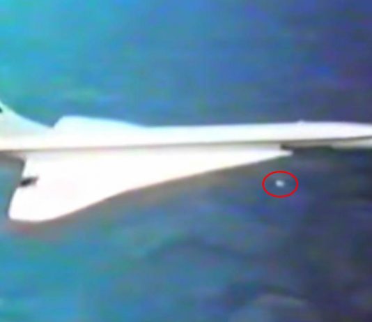 Un OVNI durante el test de vuelo del Concorde (junio 1976)