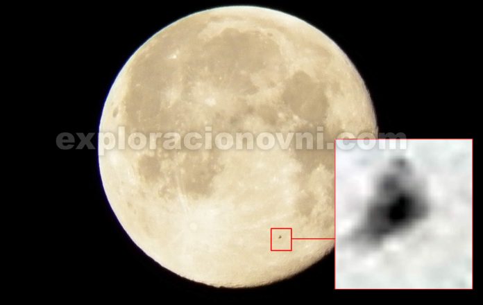 Una anomalía de forma triangular fotografiada en Luna. ¿Posible nave?