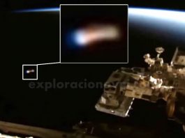 Anomalía captada en vivo por la cámara de la ISS.