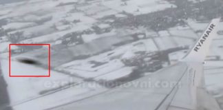 Vídeo captado por pasajero en ruta Holanda - España muestra un supuesto objeto que casi colisiona con ala del avión.