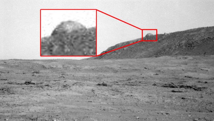 Fotografía de NASA muestra un domo en Marte