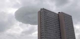 «Nube OVNI» causa pánico en Moscú, Rusia