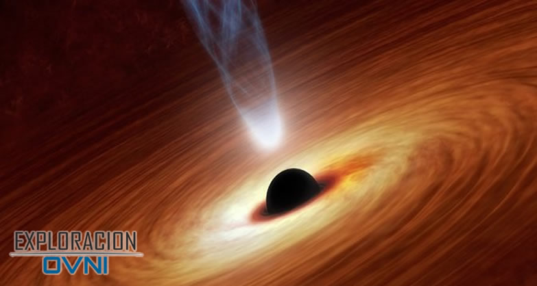Representación de un agujero negro